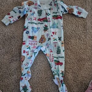 Joyful Noel Kids Footed Onesie